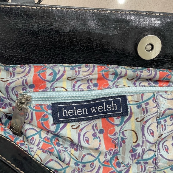 Helen Welsh genuine Leather shoulder handbag black - Picture 9 of 9